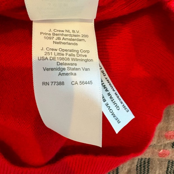J. Crew Vibrant Red Crewneck Sweater - Picture 6 of 8